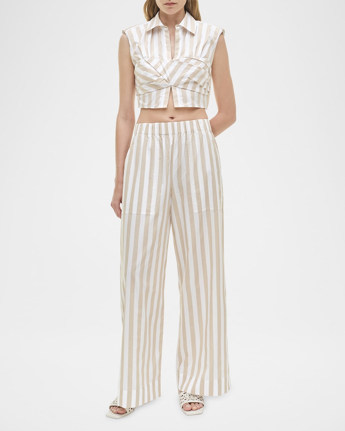 Arden Stripe Pull-On Pants - 6