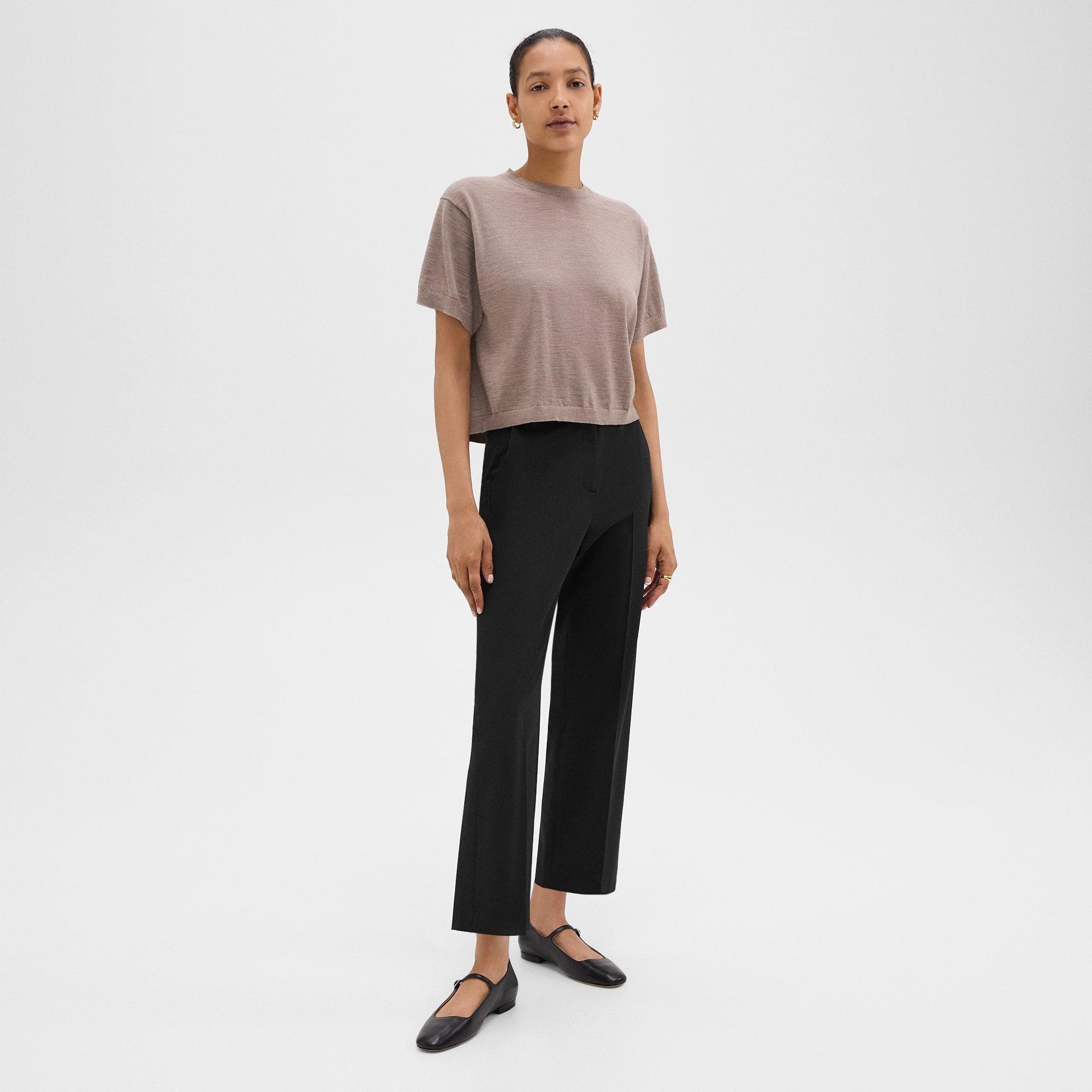 High-Waist Straight-Leg Pant in Good Wool - 3