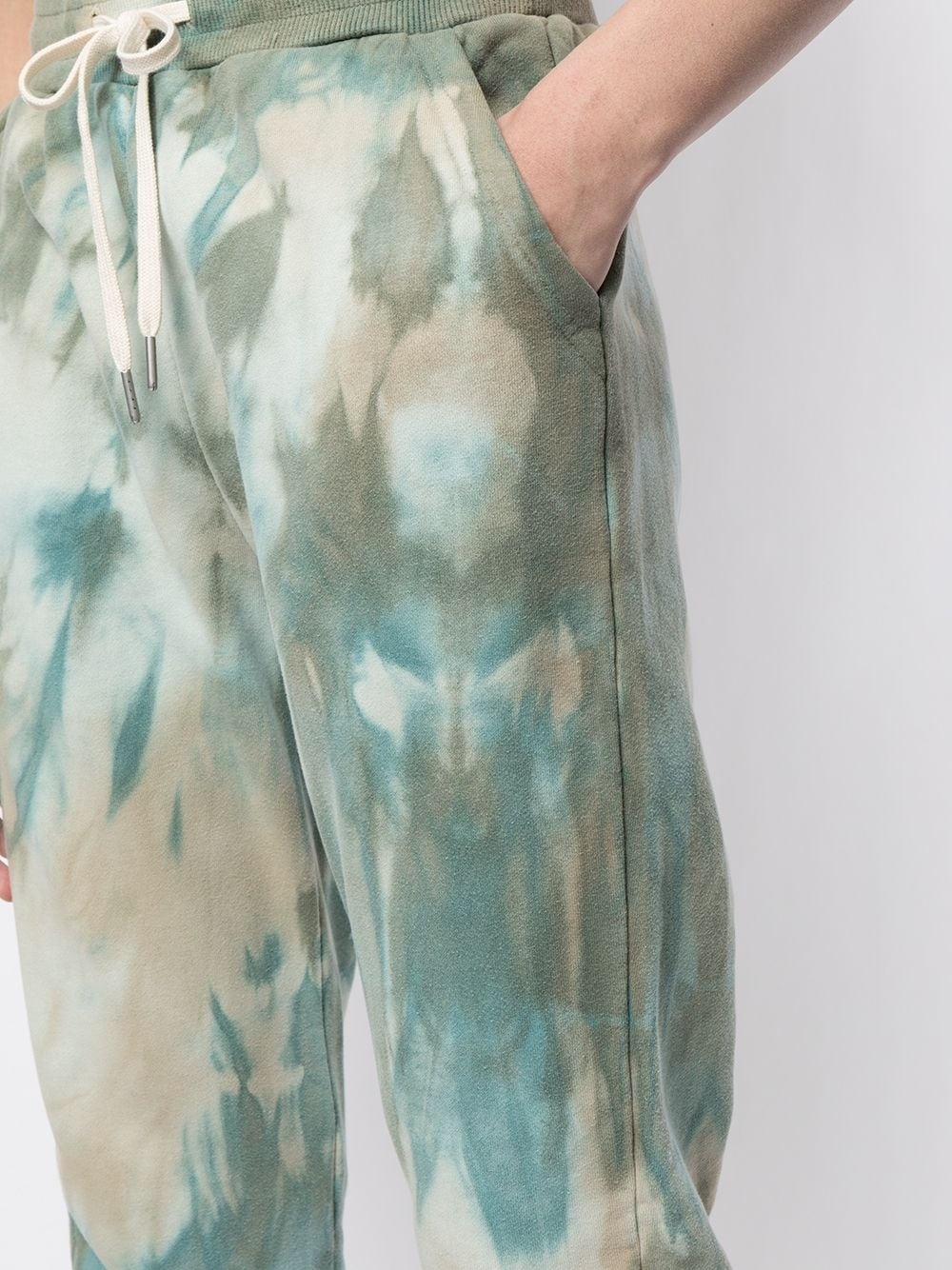 tie-dye print track pants - 5