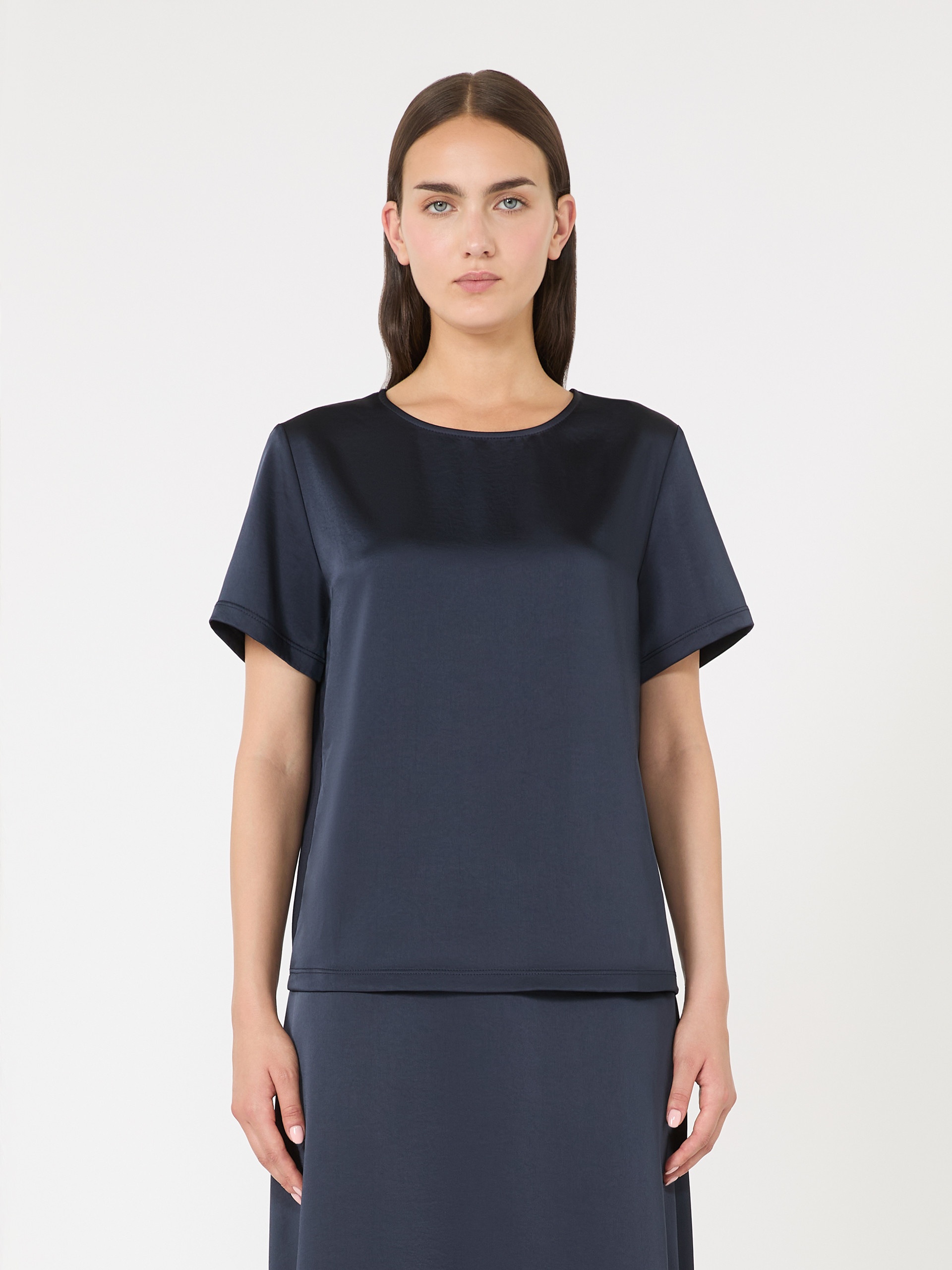 GILBERT Satin and jersey T-shirt - 3