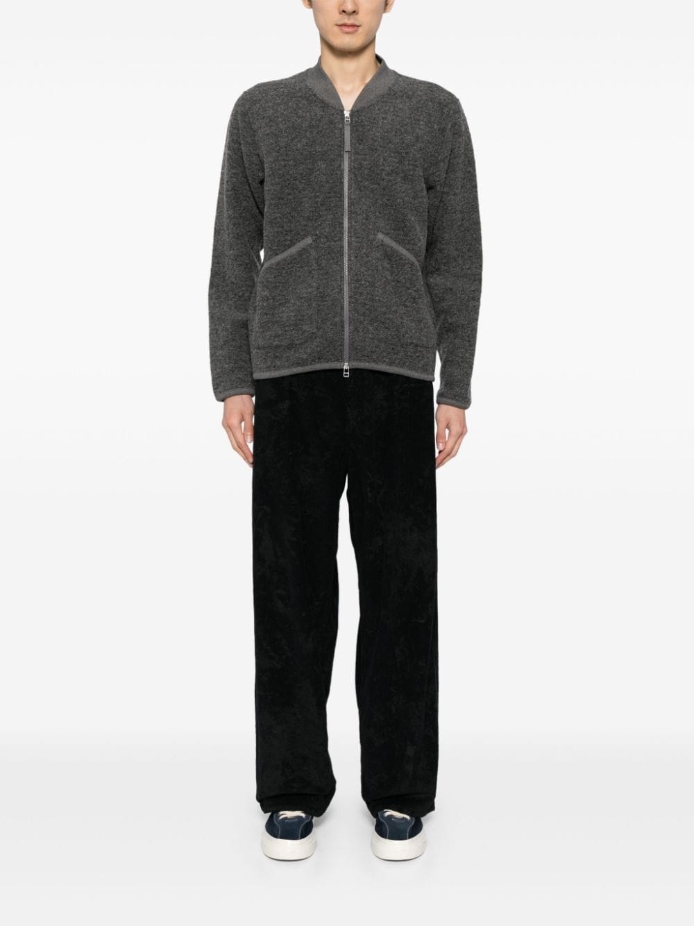 zipped bomber jacket - 2