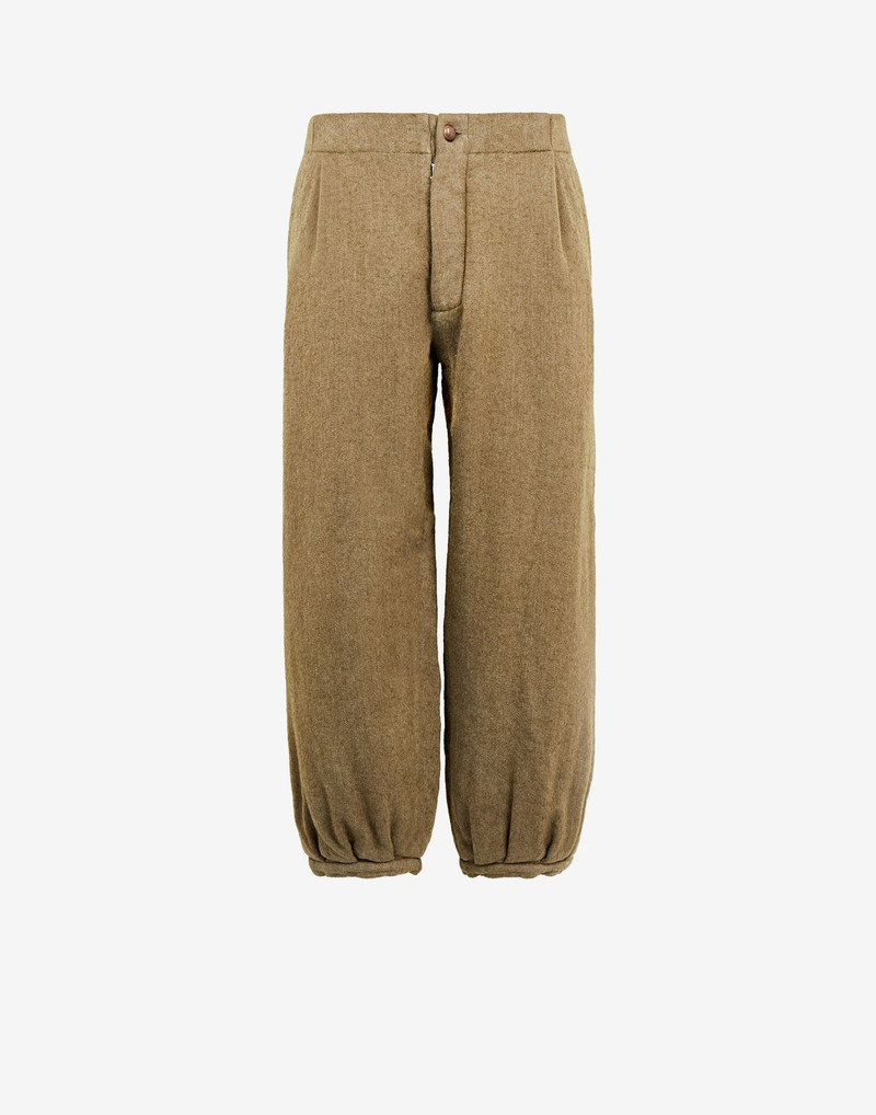 Padded wool trousers 1