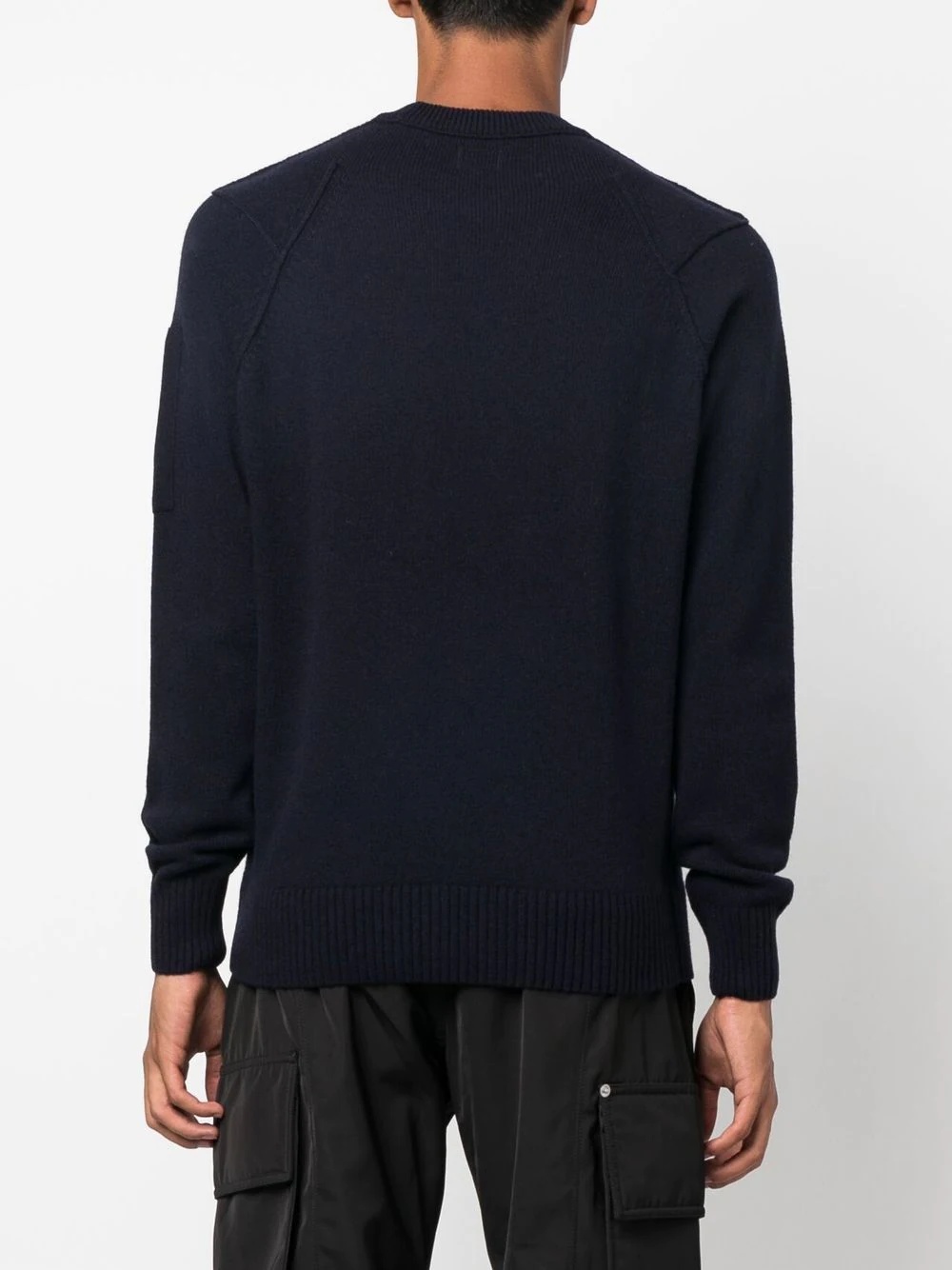 lens-embellished crewneck jumper - 5