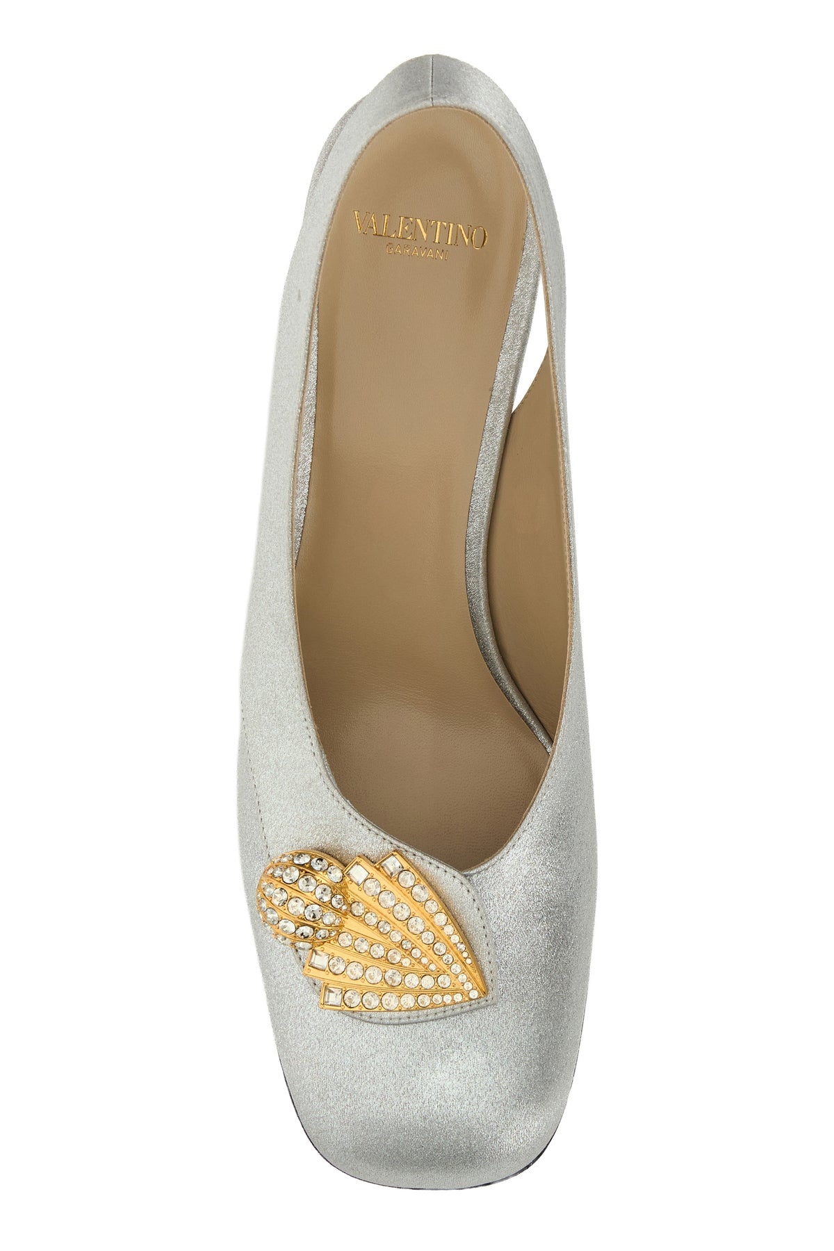 Embellished fabric Adamantine pumps - 4