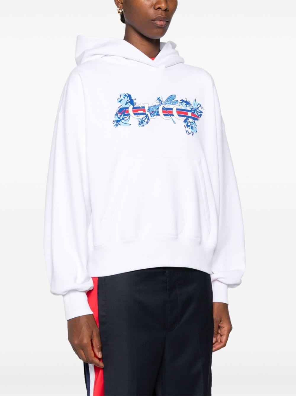 logo-print hoodie - 3