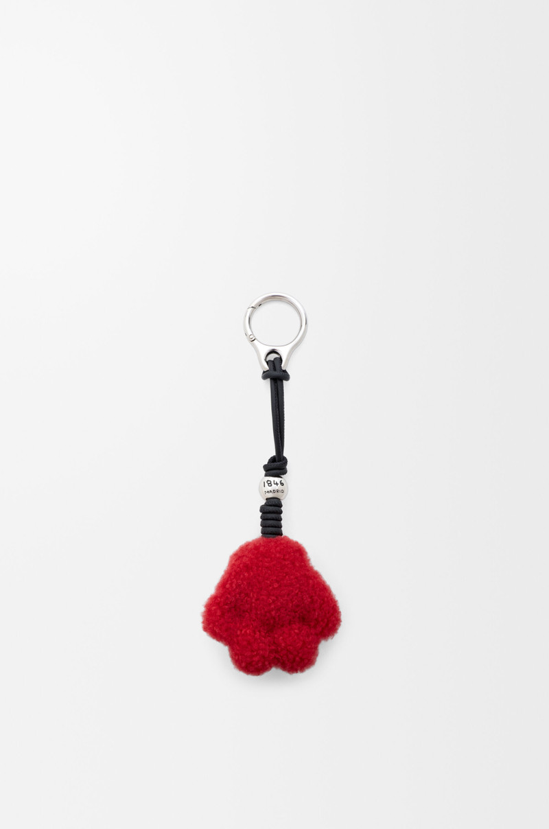 Loewe Paw charm in shearling and calfskin outlook