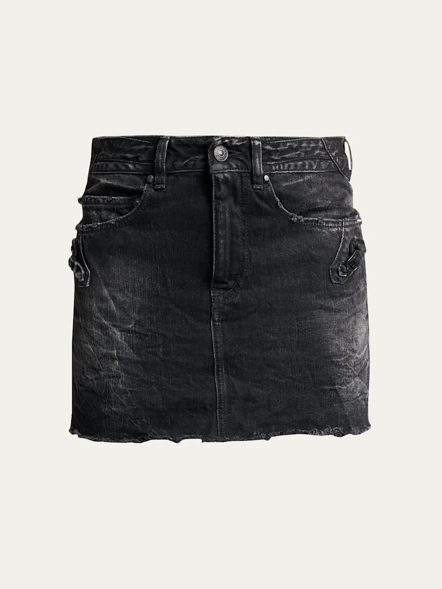 City Denim Mini Skirt - 1