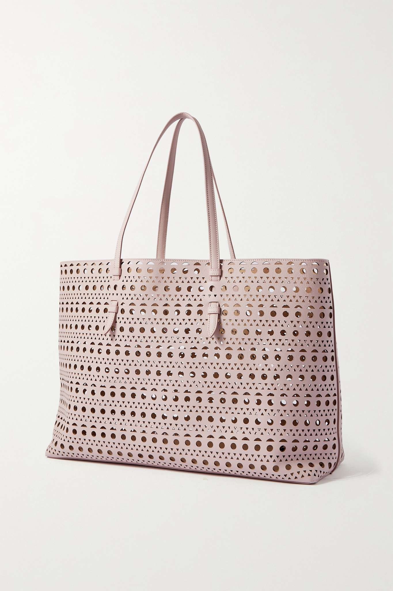 Mina 44 laser-cut leather tote - 2