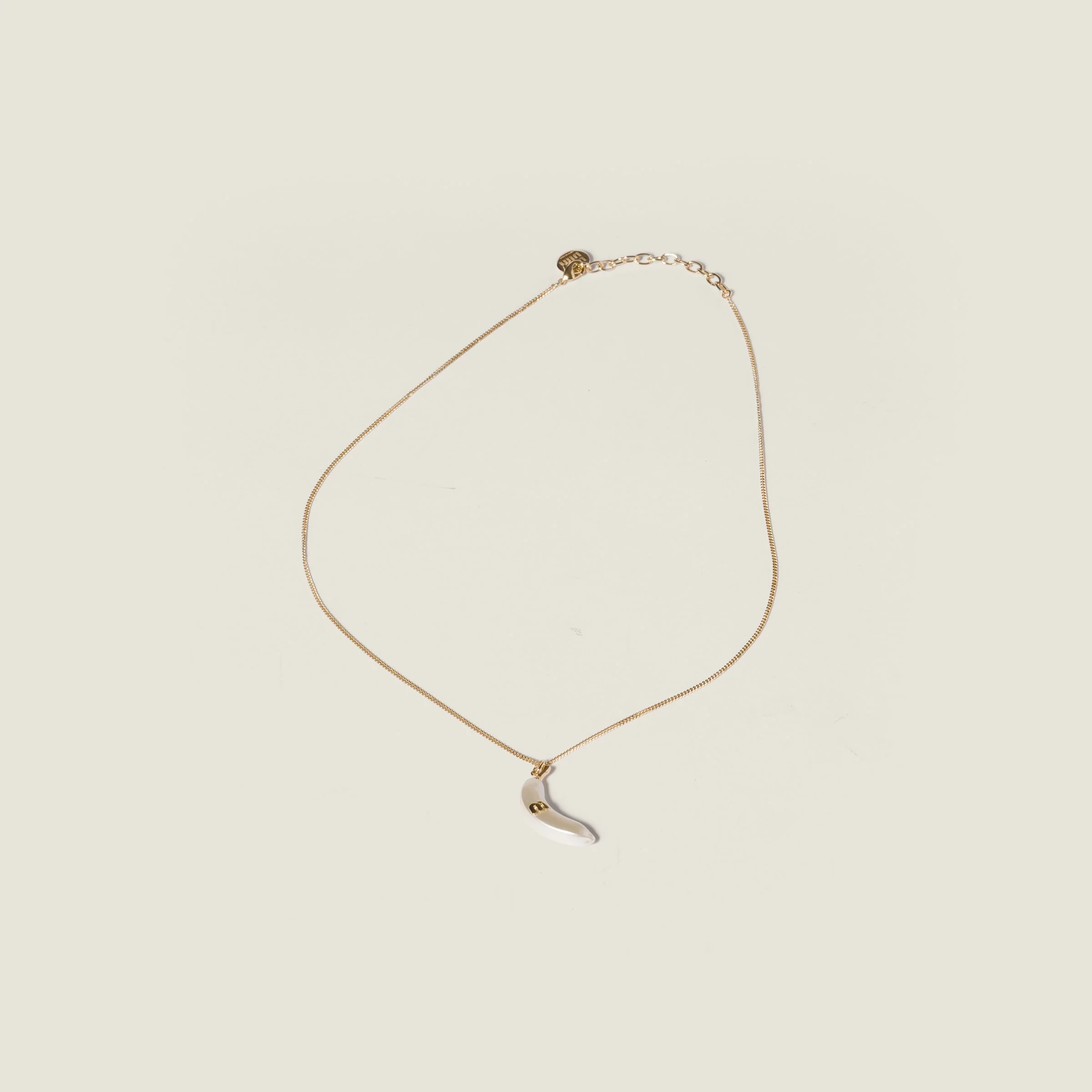 Metal necklace with pendant - 1