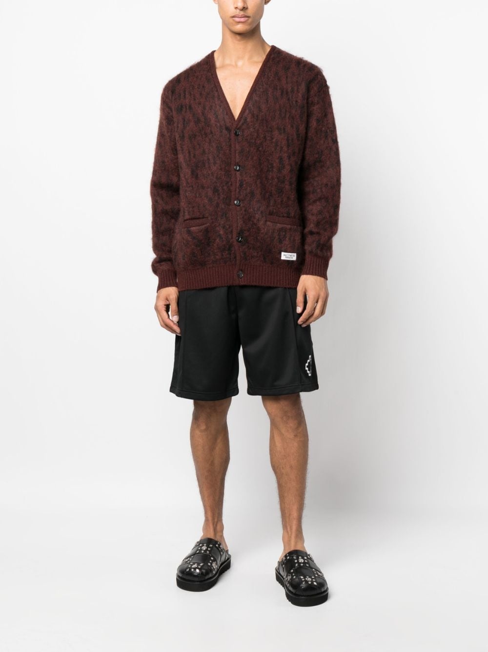 logo-print track shorts - 2