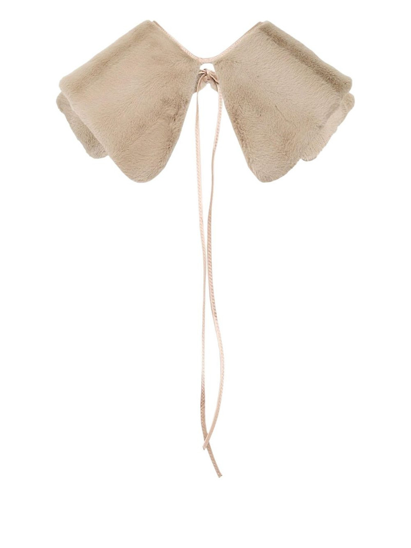 N°21 faux-fur collar outlook