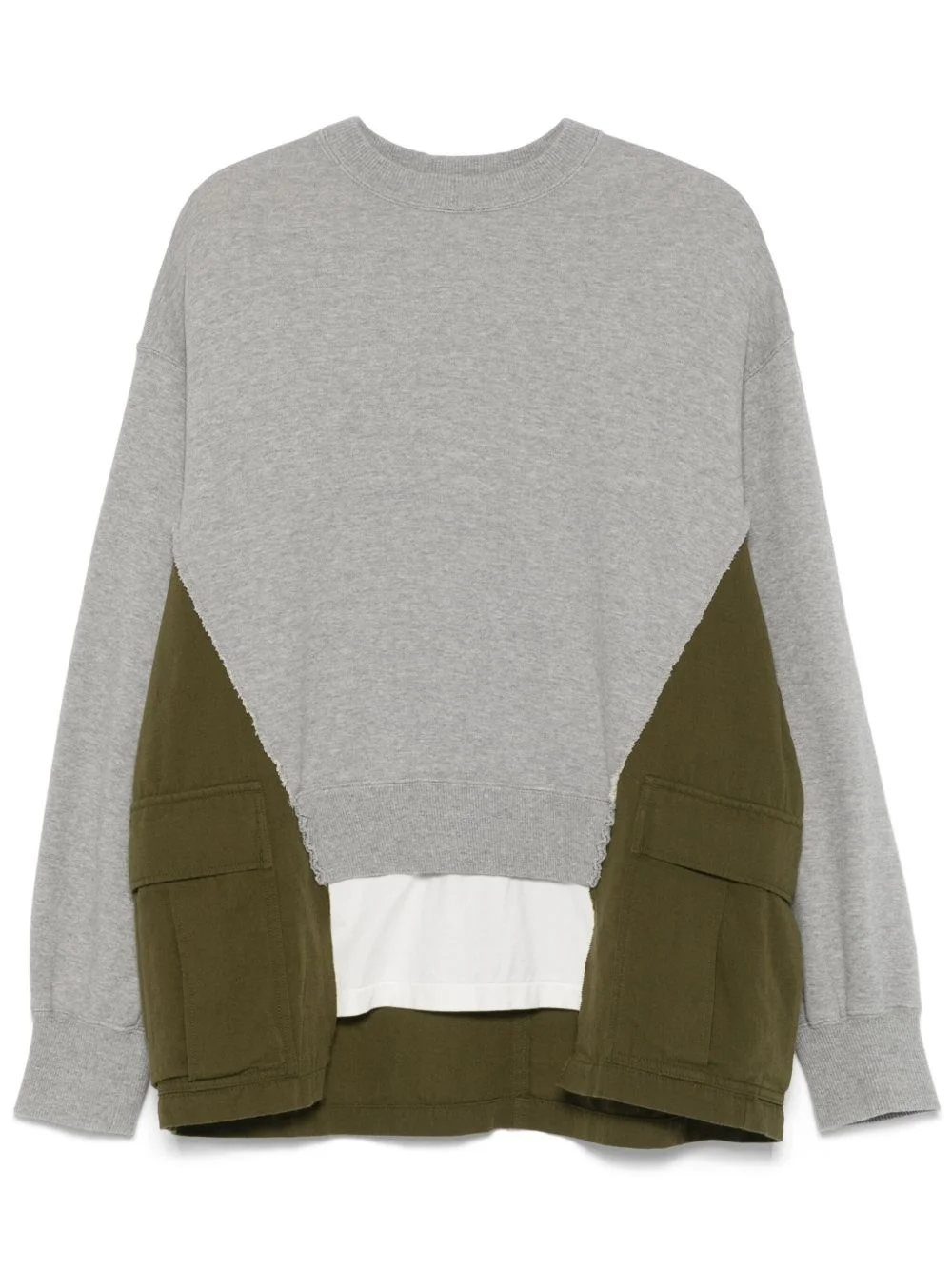 panelled sweatshirt - 1