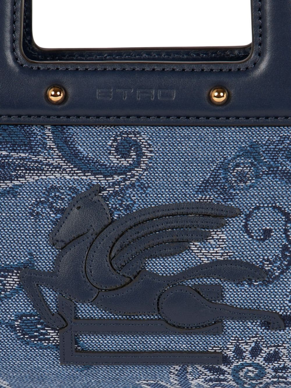 small Love Trotter denim tote bag - 5