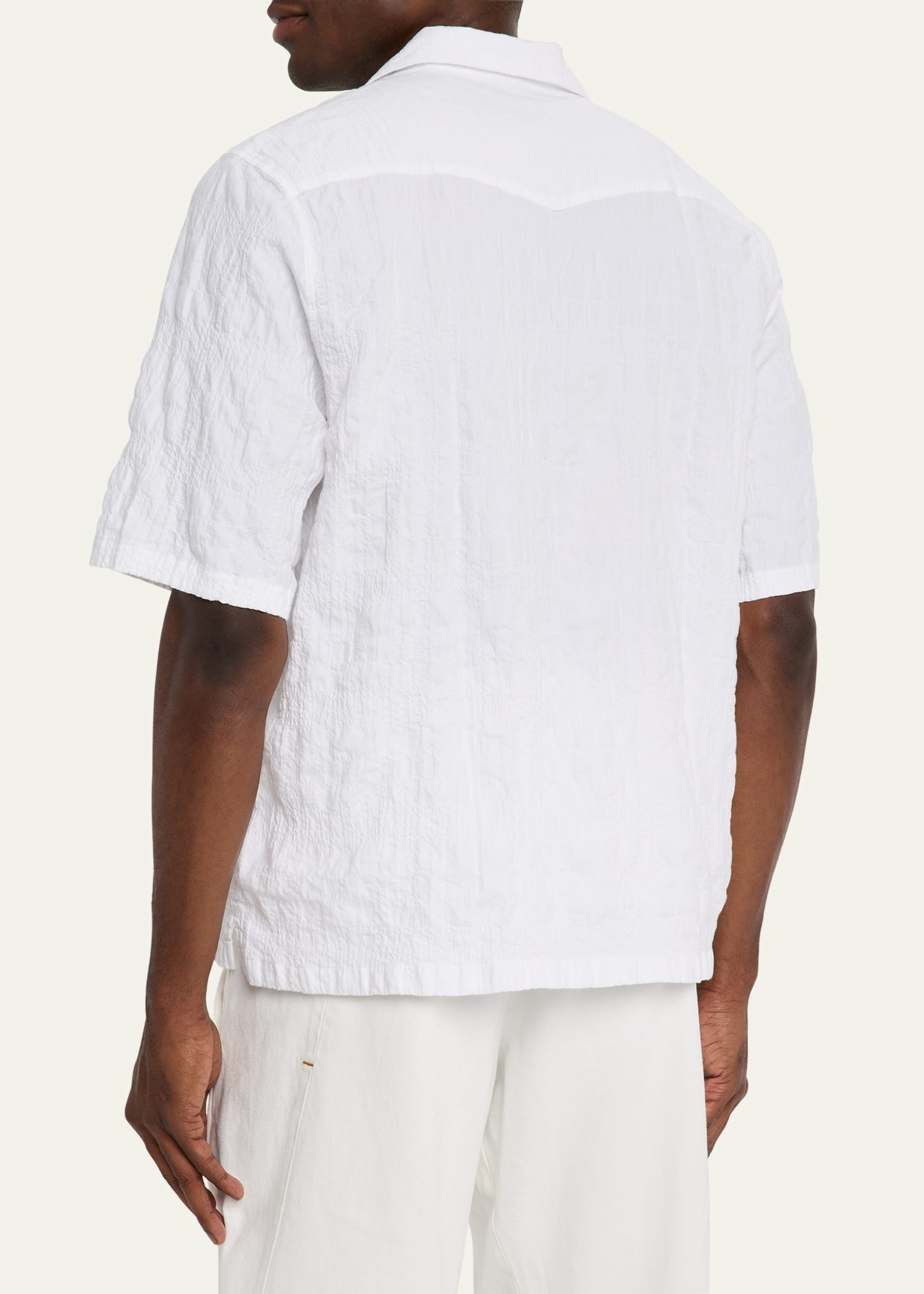 Men's Eren Seersucker Camp Shirt - 3