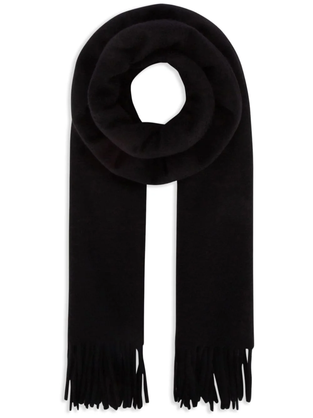 logo-embroidered scarf - 1