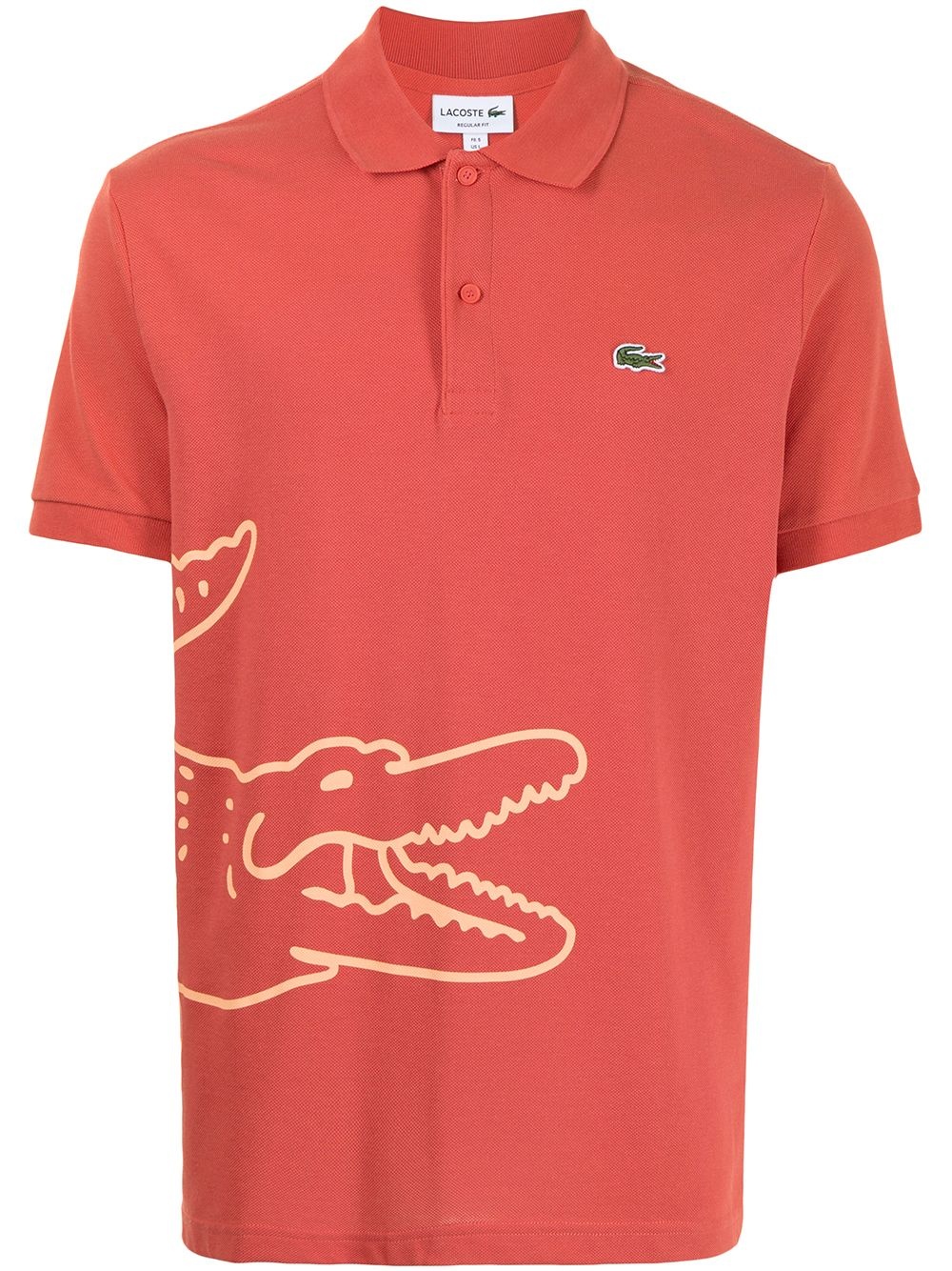 logo-print short-sleeved polo shirt - 1