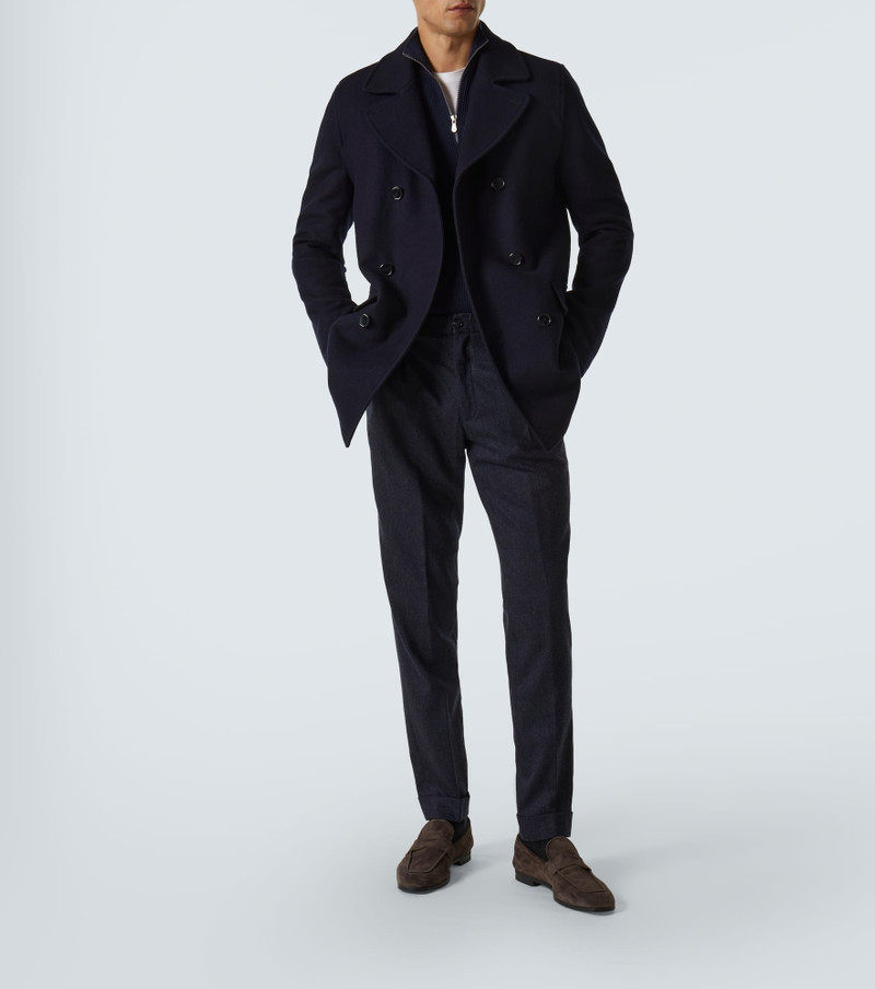 THOM SWEENEY Double-breasted peacoat outlook
