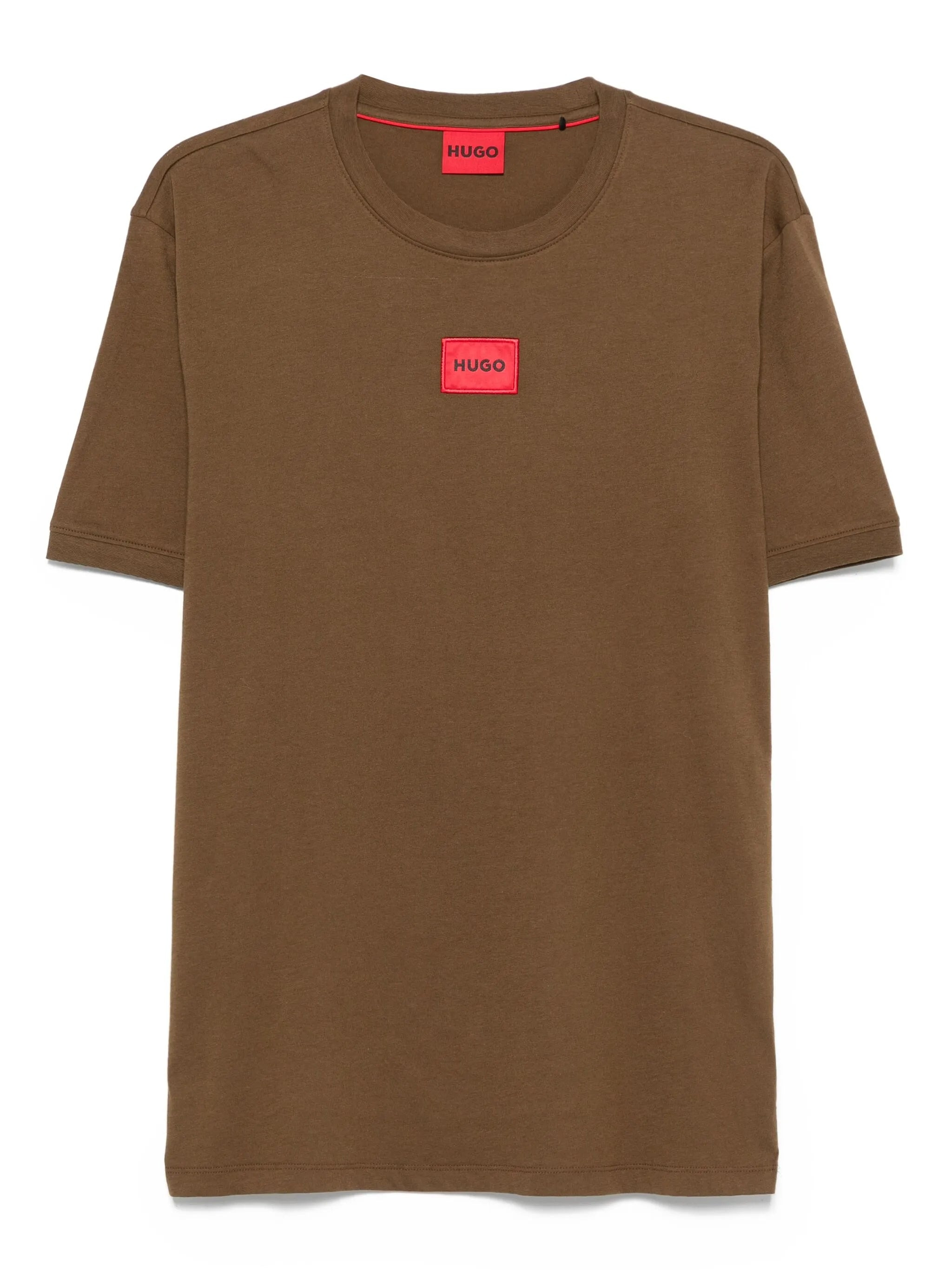 Hugo Logo-embroidered Cotton T-shirt - 1
