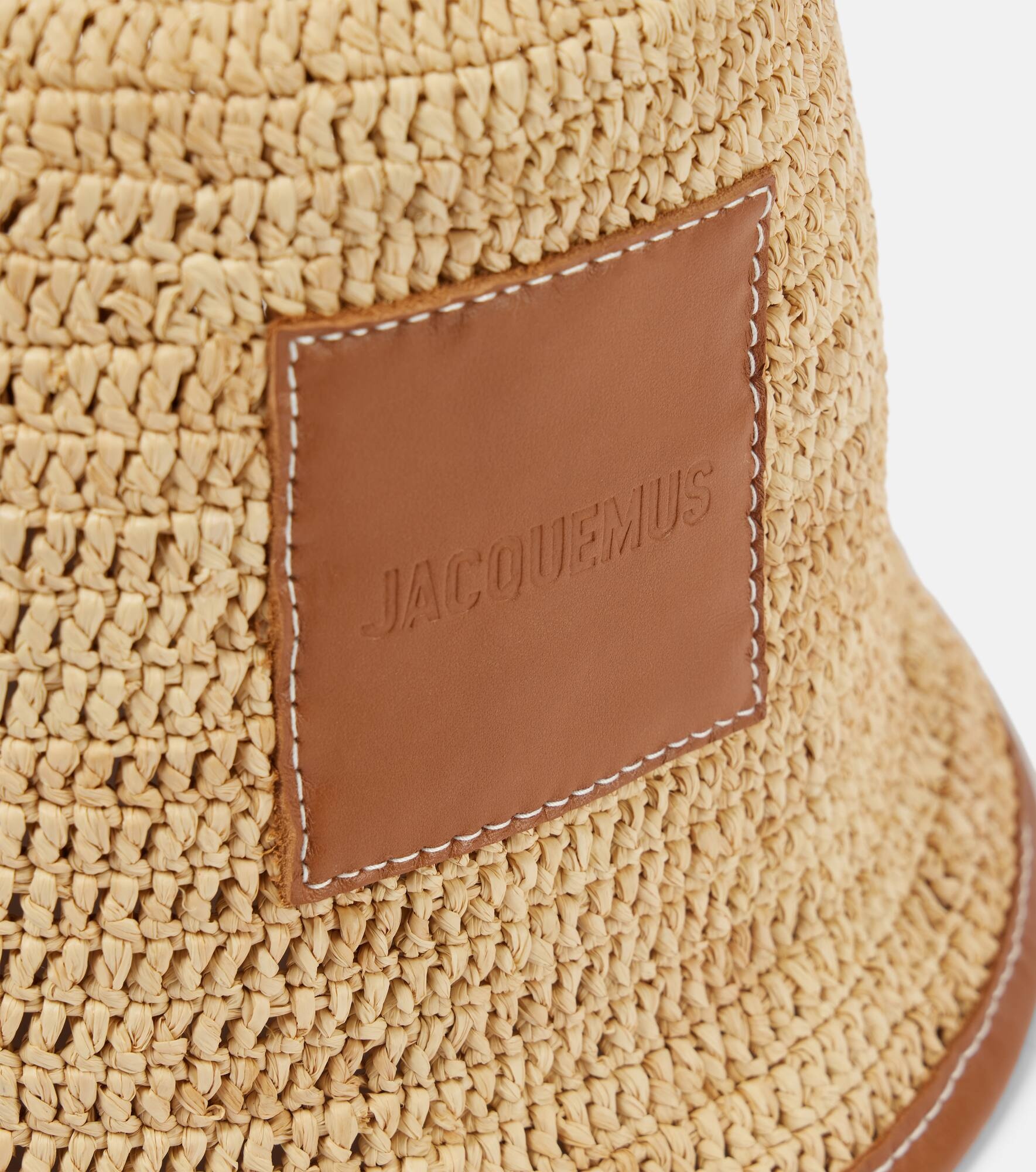 Le Bob Soli raffia bucket hat - 3