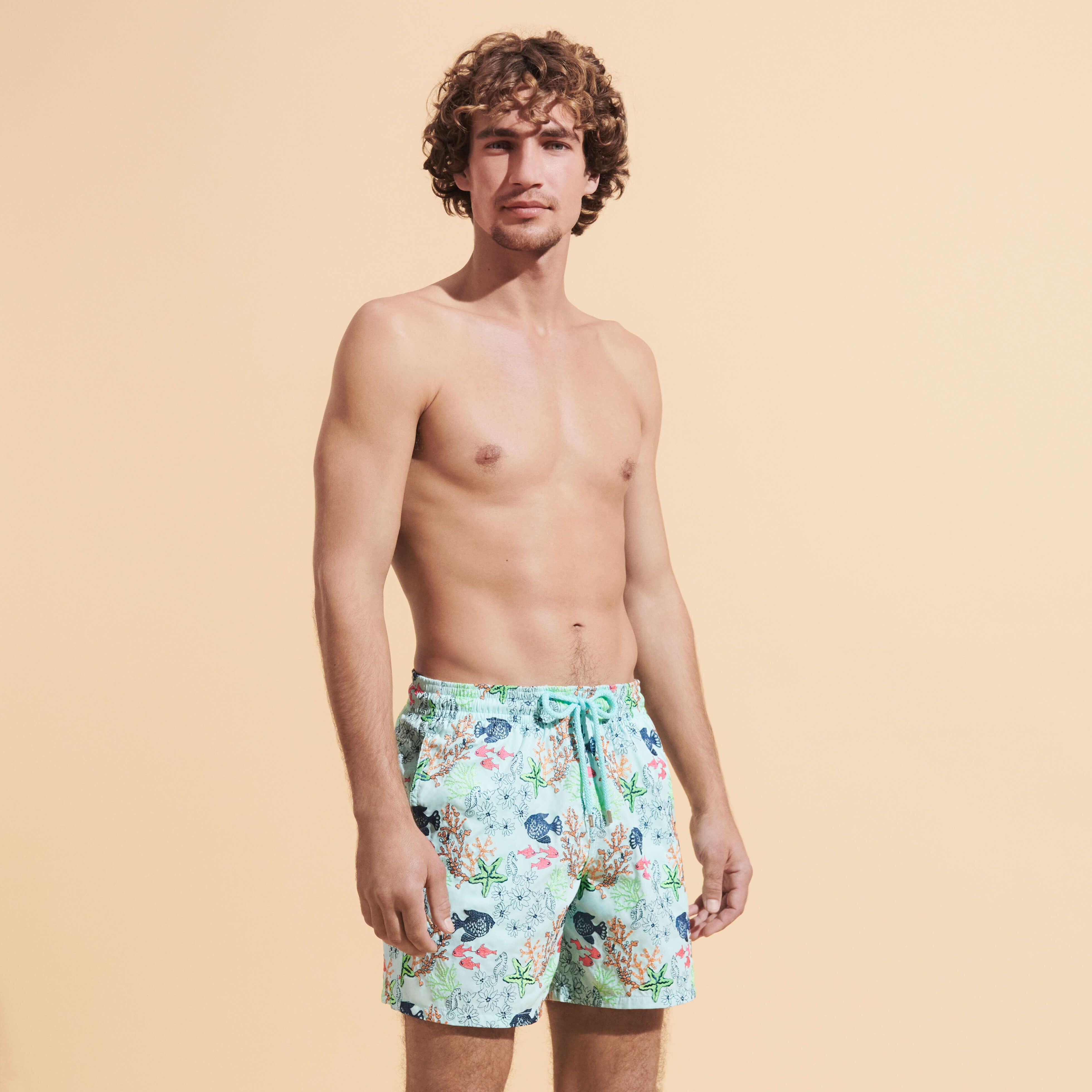 Men Swim Trunks Embroidered Fond Marins - Limited Edition - 3