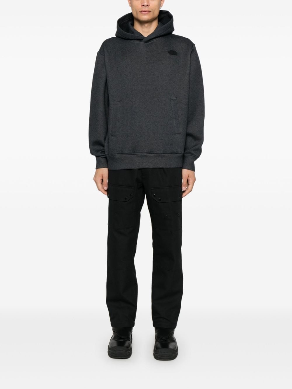 rubberised-logo hoodie - 2