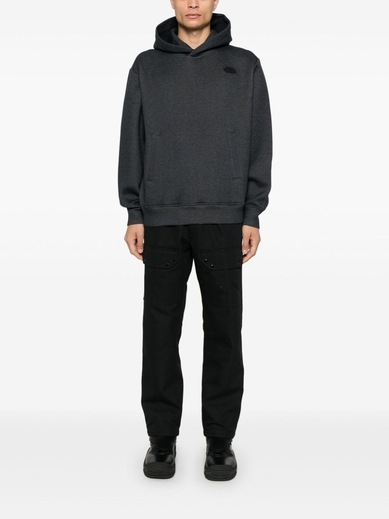 The North Face rubberised-logo hoodie outlook