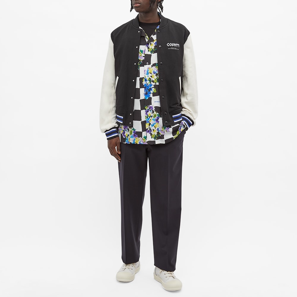 Marcelo Burlon County Navaho Terry Varsity Jacket - 7