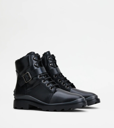 Tod's LEATHER BOOTS - BLACK outlook