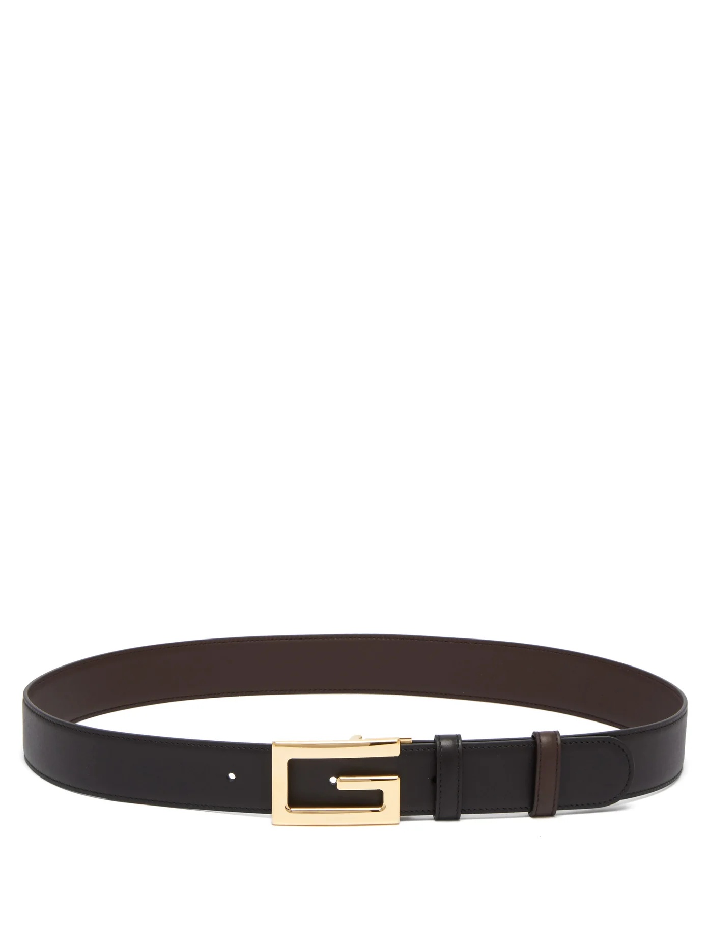 Square G leather belt - 3