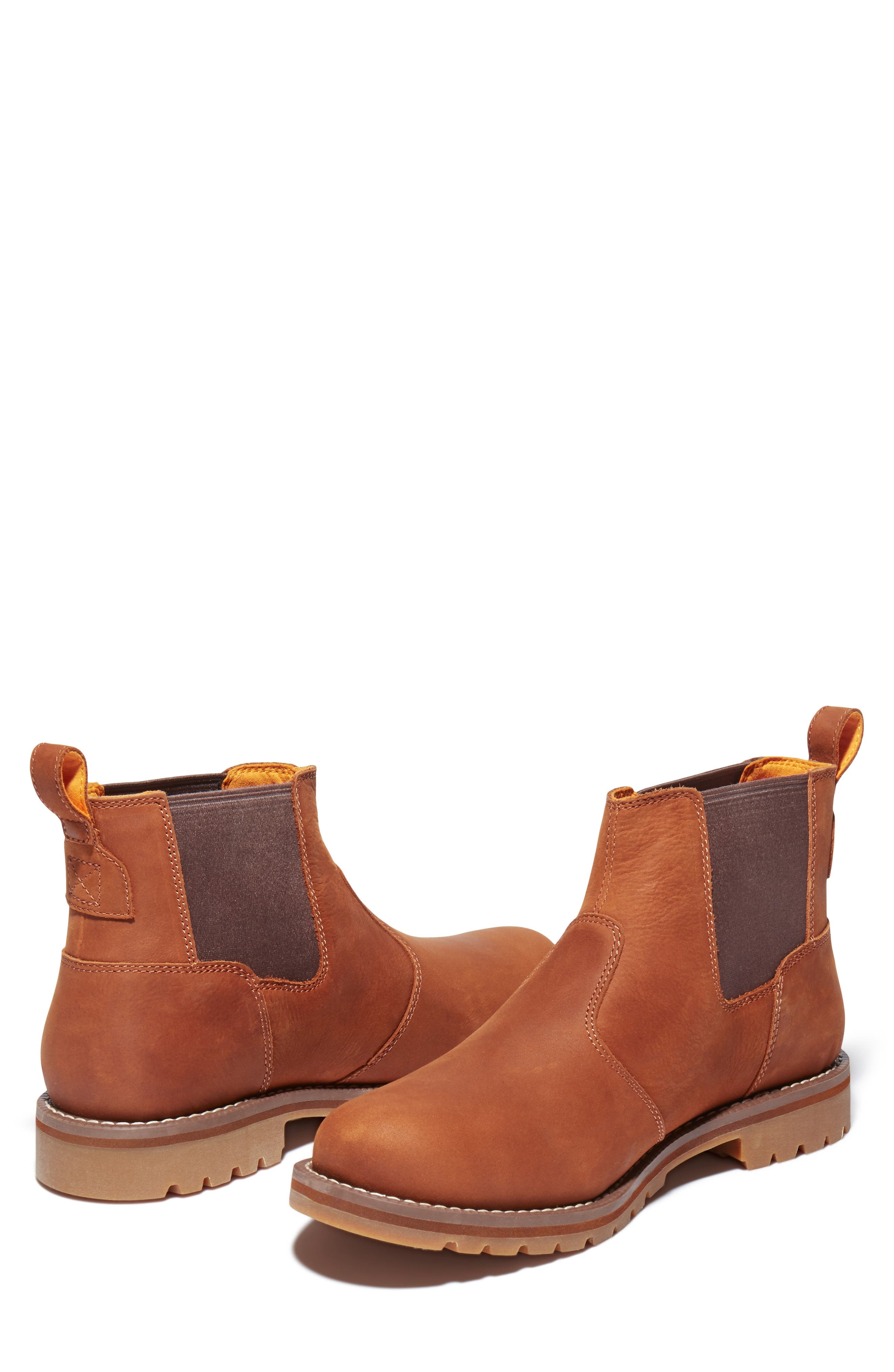 Timberland Redwood Falls Chelsea Boot in Rust Full Grain at Nordstrom - 8