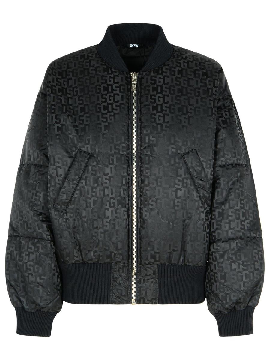 ブルゾン GCDS Women Bomber Jackets A2OM0905TH499 Black GCDS Gcds Black Nylon Bomber Jacket | baltini | REVERSIBLE