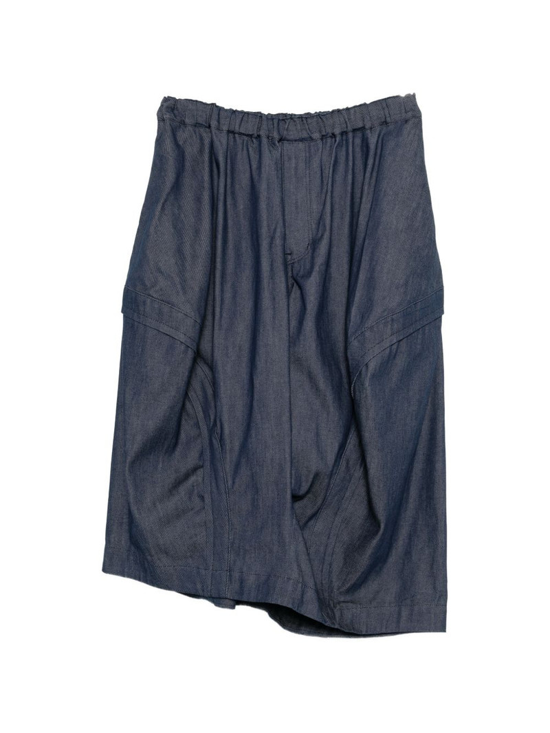 drop-crotch denim trousers 1
