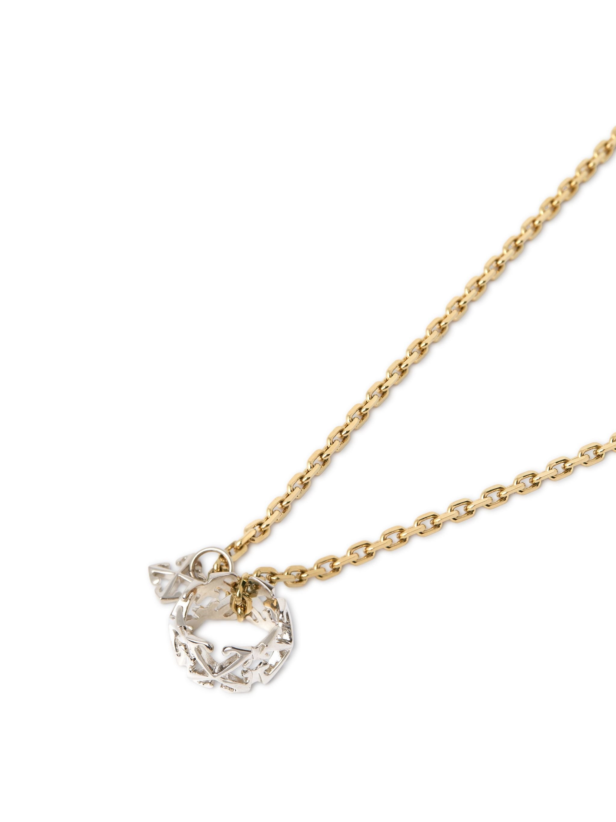 Bicolor Arrow + Ring Necklace - 3