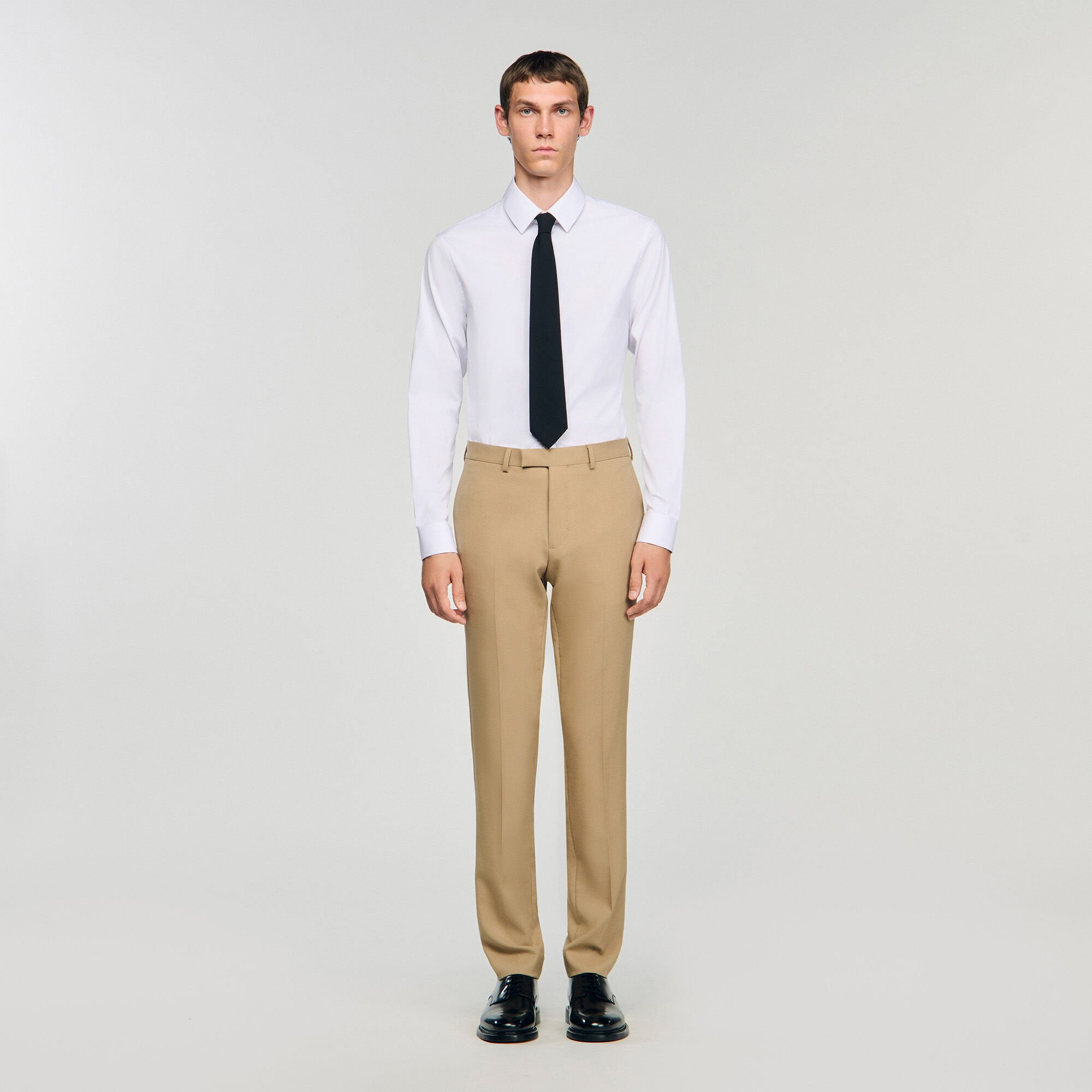 WOOL SUIT TROUSERS - 3