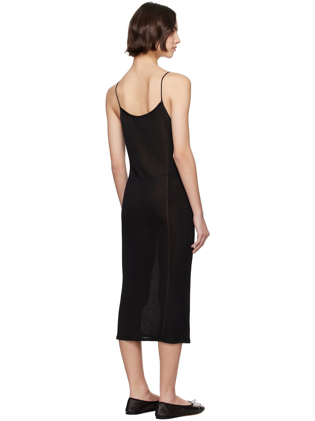 Black Slinky Gabe Midi Dress - 3