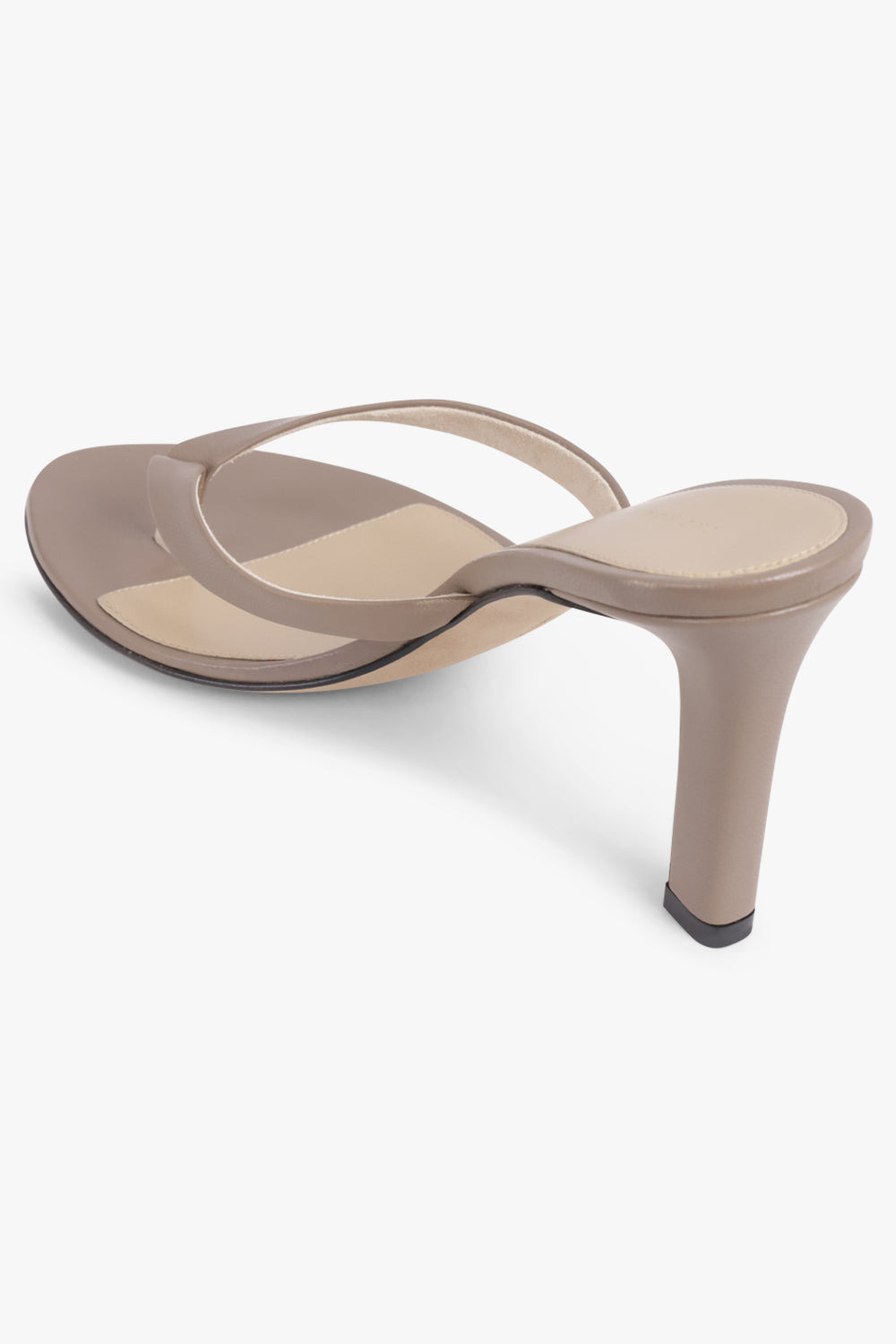 SACHA 90MM THONG HEEL | BEIGE GREY - 3