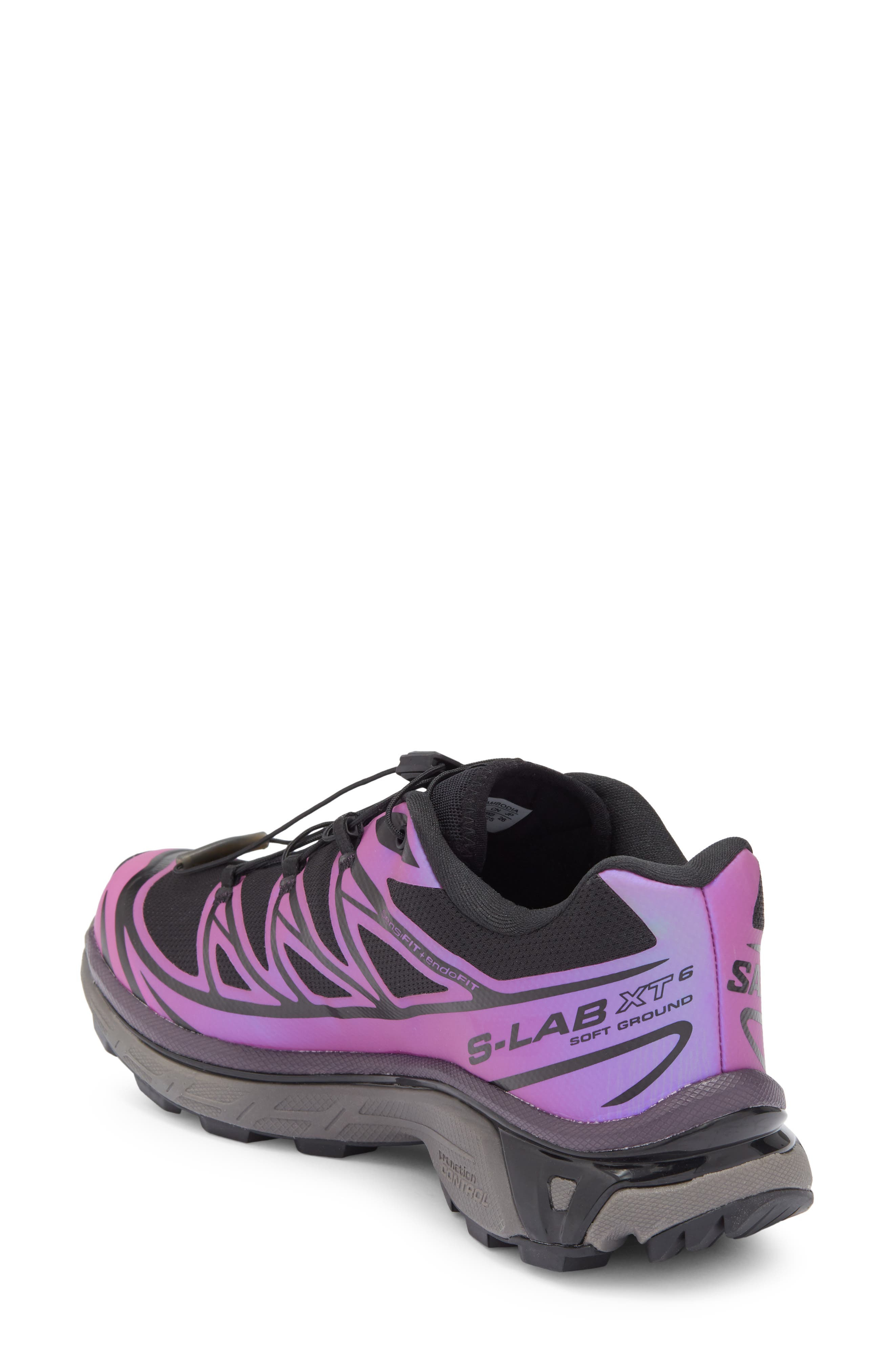 Salomon Gender Inclusive XT-6 Iridescent Trail Shoe in Black at Nordstrom - 2
