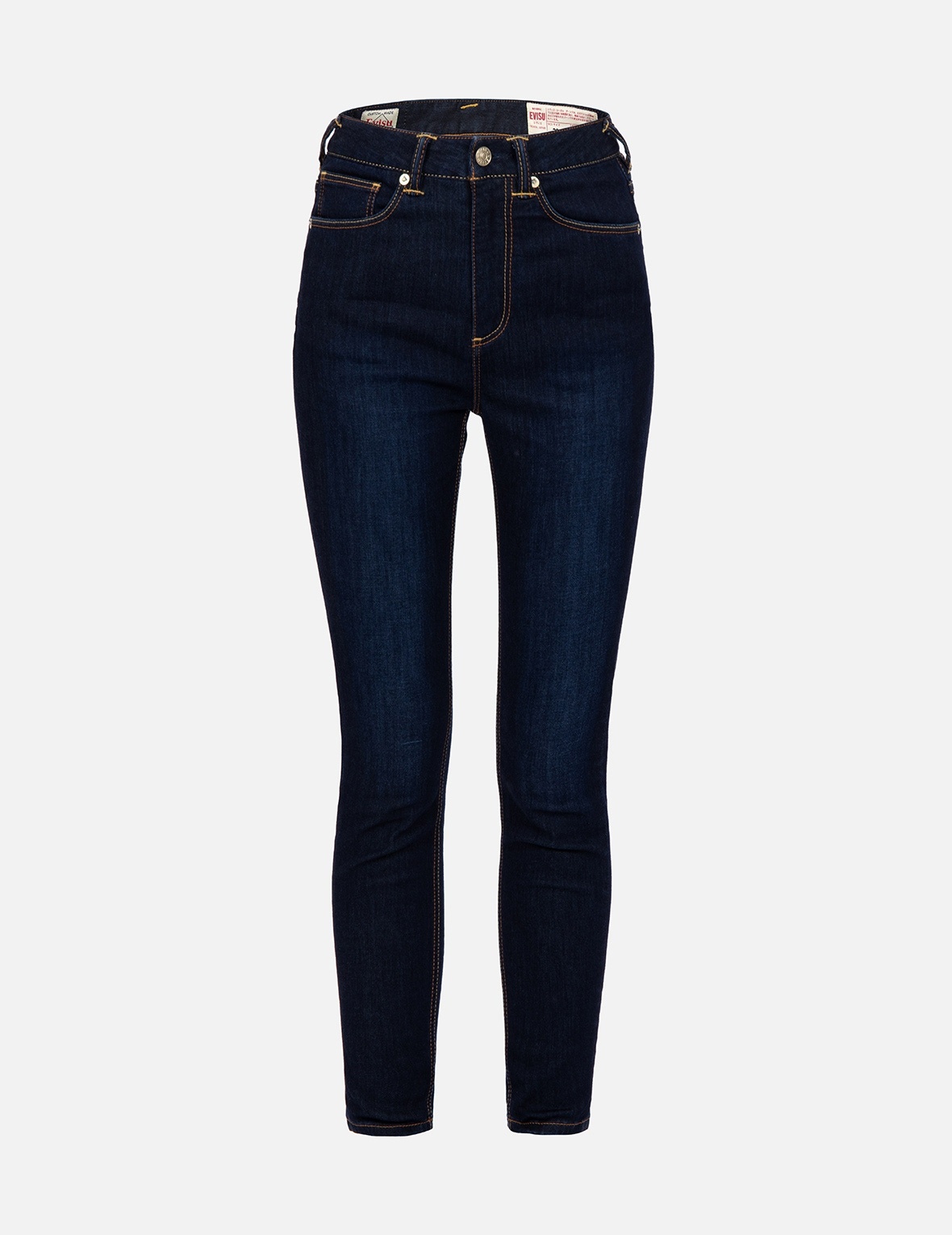 BROCADE SEAGULL AND KAMON APPLIQUÉ SKINNY JEANS - 2