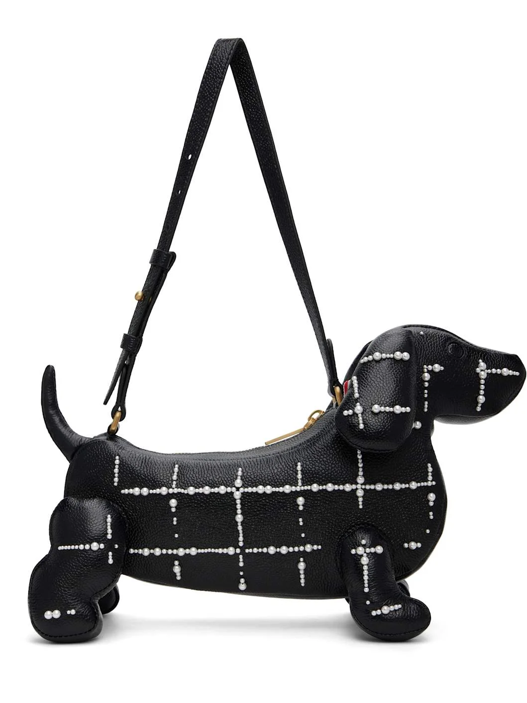 Black Windowpane Pearl Baby Hector Bag - 1