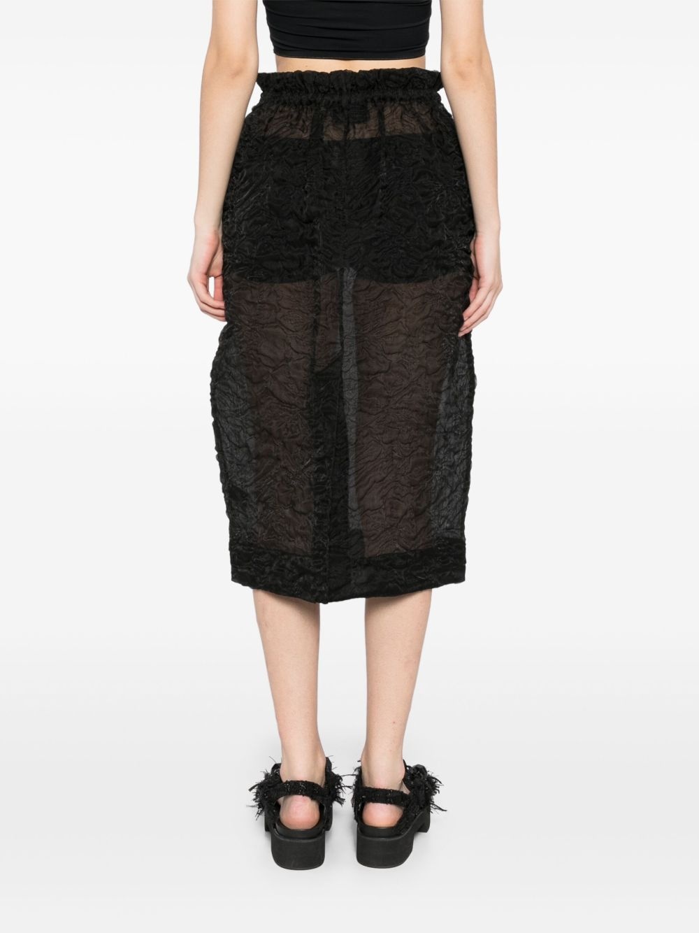 ruffle-waisted skirt - 4