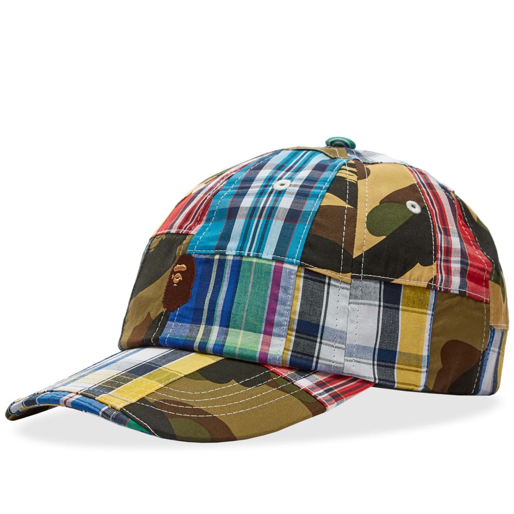 A Bathing Ape Patchwork Panel Cap - 1