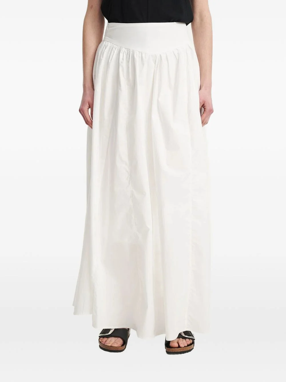 gathered A-line maxi skirts - 1