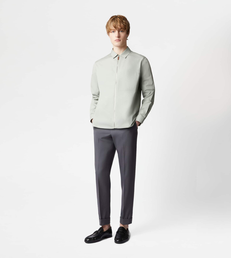 Tod's ZIPPED SHIRT JACKET - GREY outlook