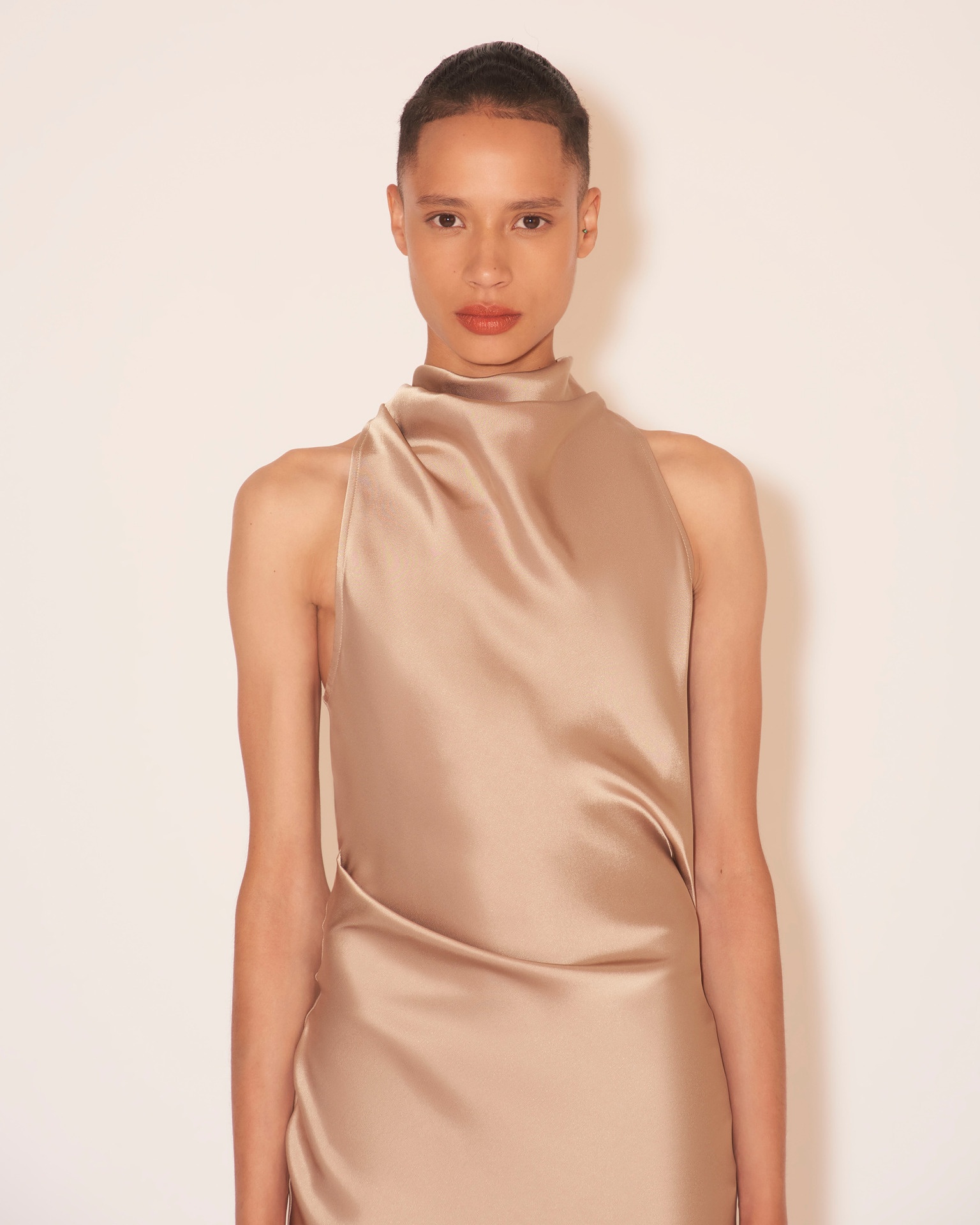 DIA - Fringed dress - Dune - 2