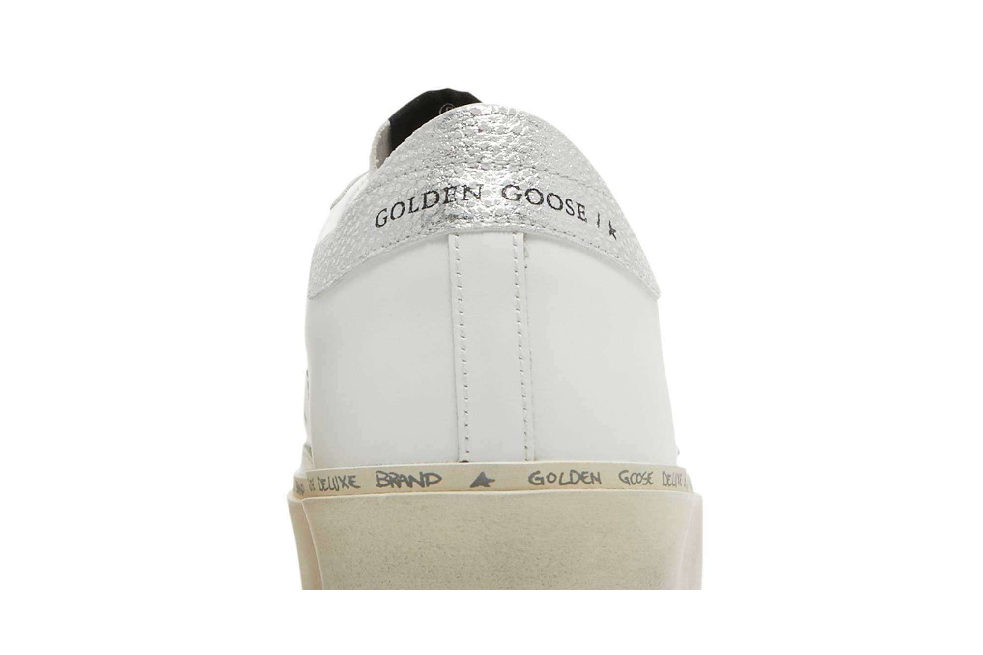 Golden Goose Wmns Hi Star 'White Silver' - 7