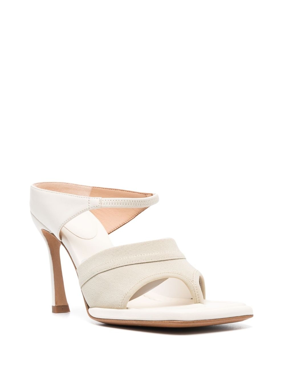 100mm thong-strap leather sandals - 2