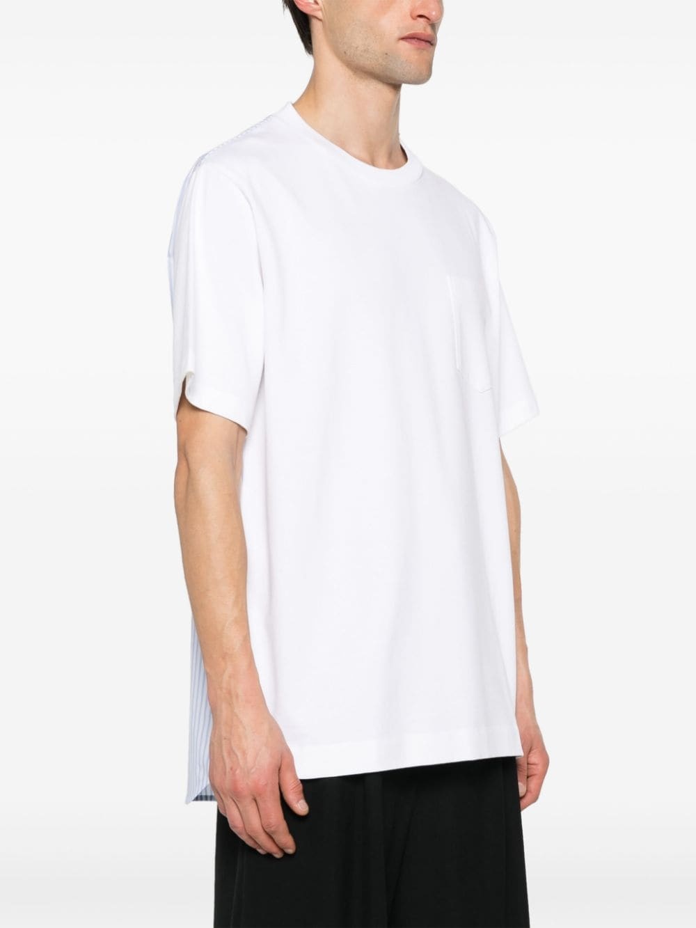 colour-block cotton T-shirt - 4