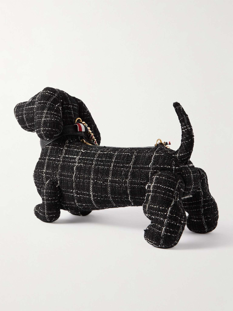 Hector Leather-Trimmed Tweed 메신저 백 4