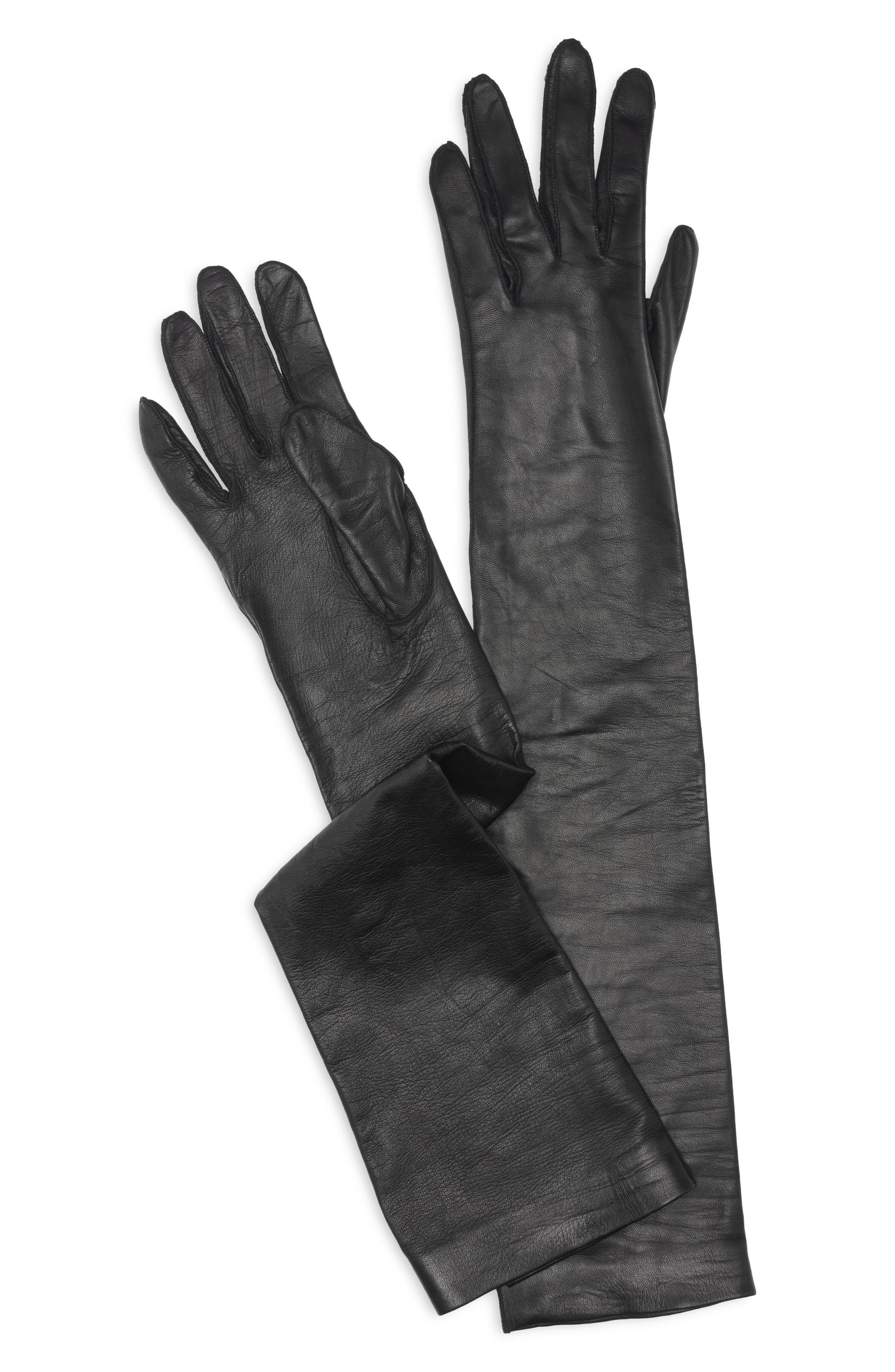 TOM FORD Napa Leather Opera Gloves in 1N001 Black at Nordstrom - 4