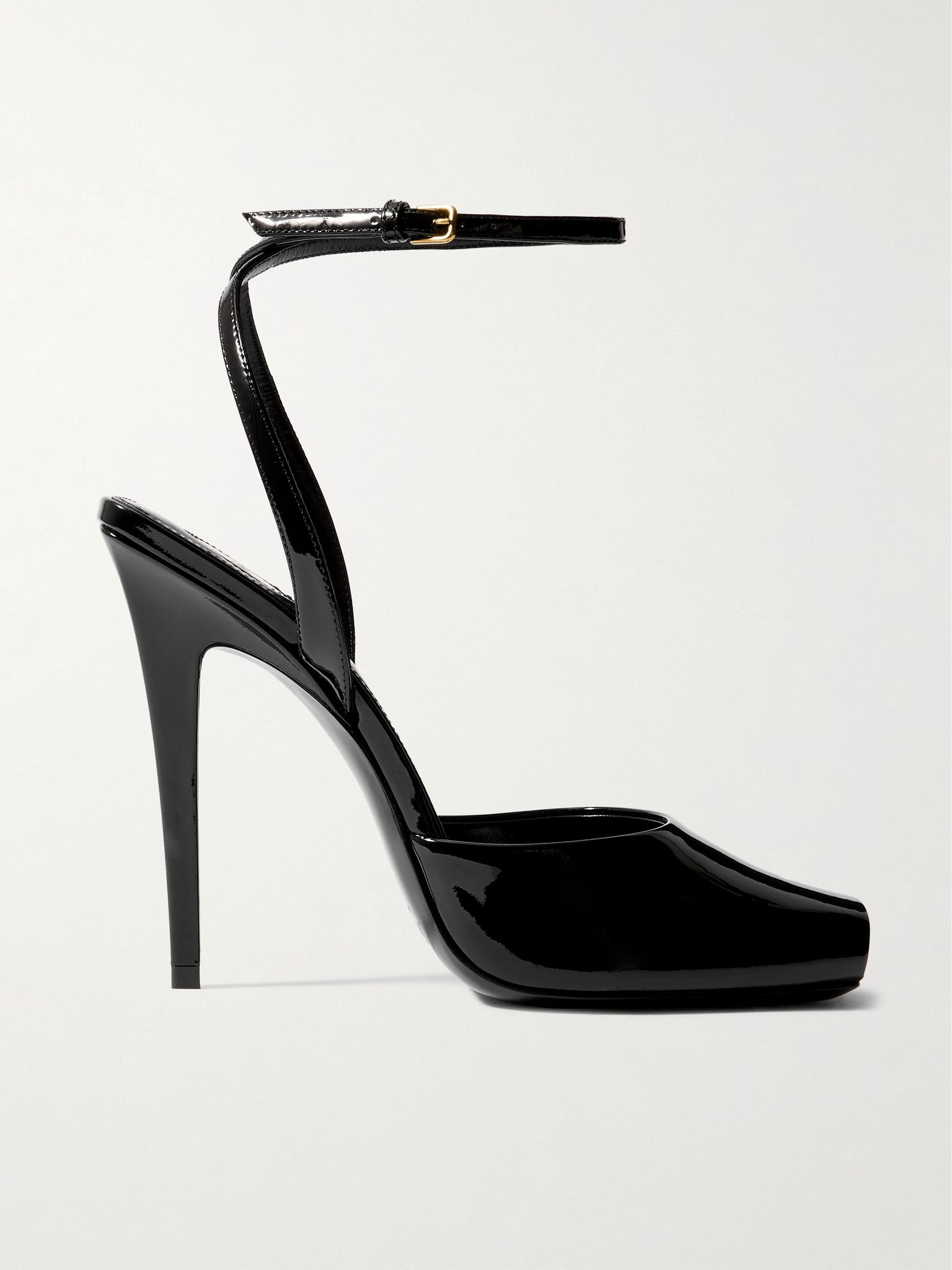 La Scandale patent-leather mules Black - 1